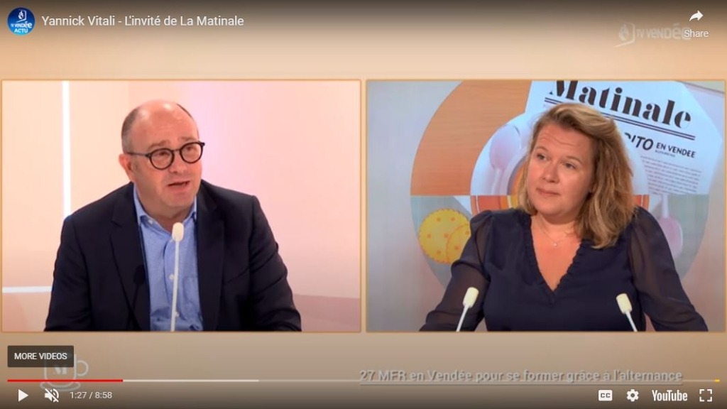 Yannick Vitali - invité de la matinale de TV Vendée